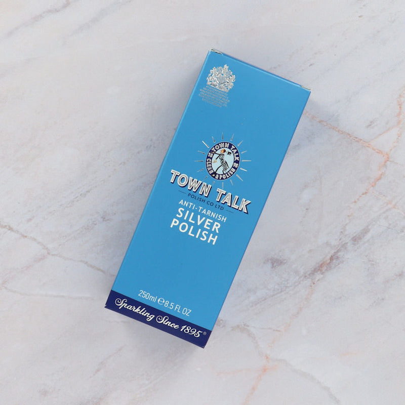 Town Talk Anti tarnish silver polish blue box