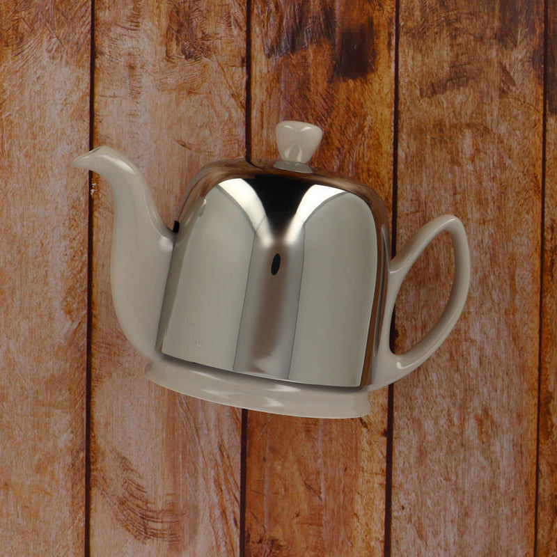 Tea pot linen aluminium Lid 6 cups