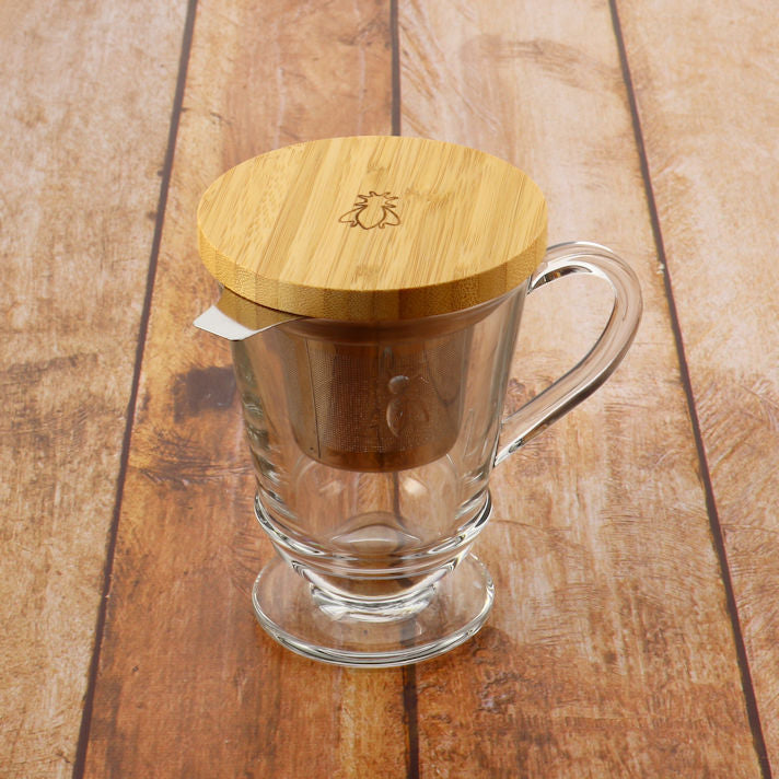 Set Tea Mug + Infuser and its solid wood lid - La Rochère