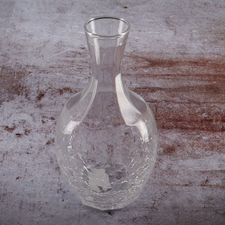 La Rochere Rounded Glass Carafe Cracked on Iron