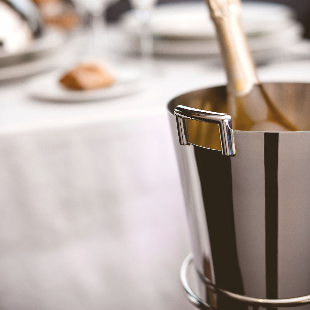 Champagne bucket with bottle of Champagne